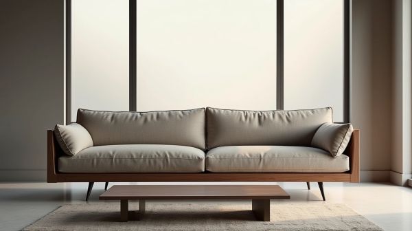 Apportez du style contemporain avec un bout de canapé en noyer