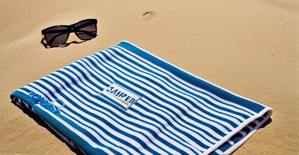 Serviette de plage personnalisée avec prénom : douceur et style sur le sable